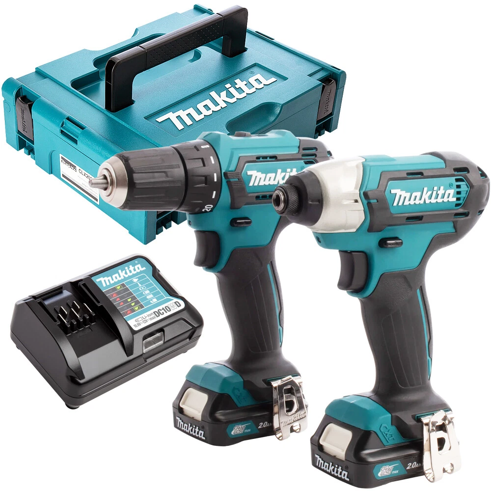 Makita CLX224AJ 12V CXT 2 Piece Cordless Kit 2 x 2.0Ah Batteries