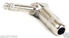 1pc Switchcraft 236 1/4" 6.3mm Stereo Right Angle 3-Conductor Phone Plug