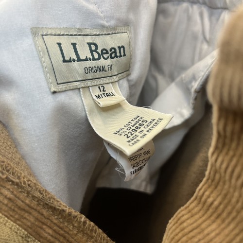 Vintage LL Bean Pants Mens 12M/Tall Brown Corduroy Slacks - Picture 4 of 7