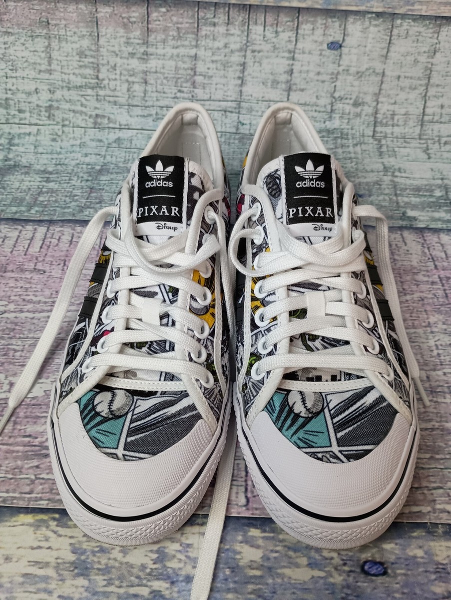 Adidas Originals Disney Pixar x Nizza Men's 10 Shoes White Black