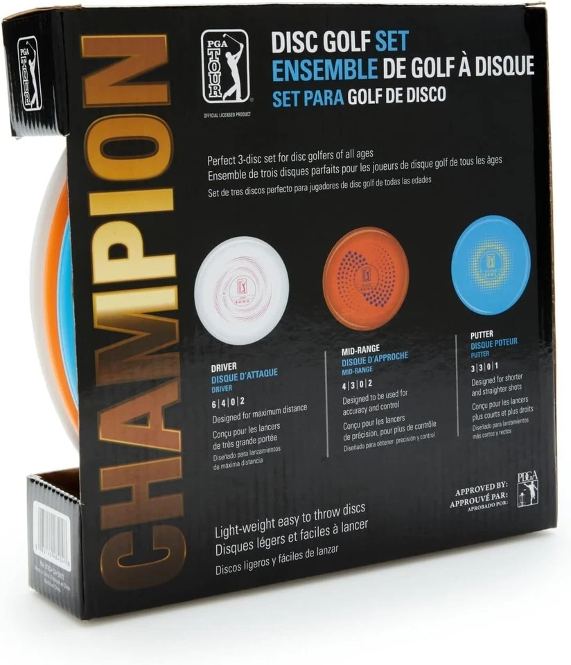 PGA TOUR Golf Champion 3-Disc Set - Driver/Mid-Range/Putter Brand New - Image 2 of 4