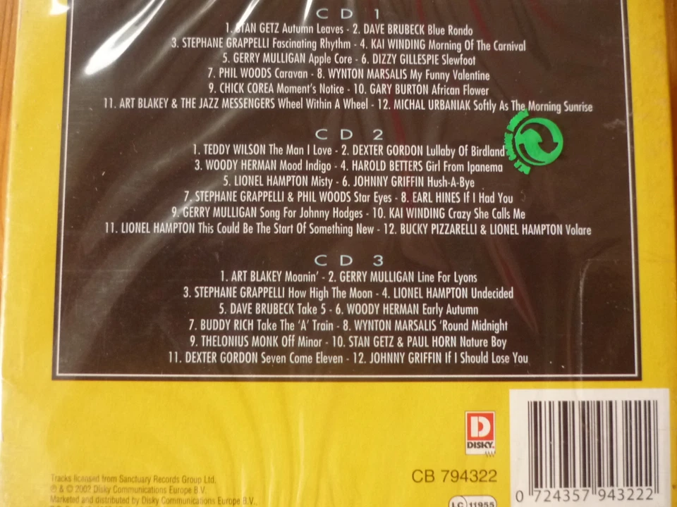 The Jazz Collection STAN GETZ CHICK COREA ART BLAKEY BUDDY RICH PHIL WOODS 3CD - Bild 2 von 2