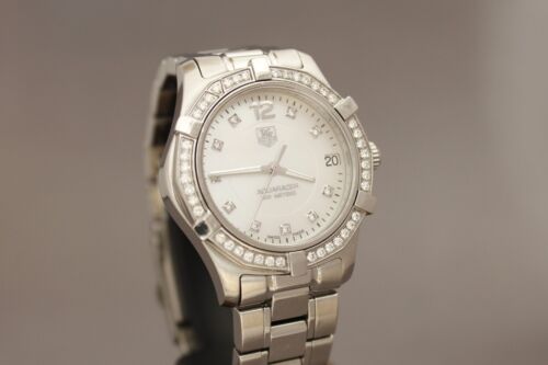 Tag Heuer Aquaracer Diamond Bezel &Dial 32mm WAF1313 Box Papers 6-Month Warranty - Picture 16 of 24