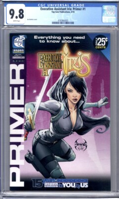Executive Assistant Iris: Primer #1  Joe Benitez Cover   1st Print  CGC 9.8