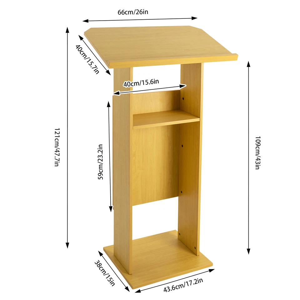 School Speech Lectern Podium Conference Presentation Stand Church Pulpit - Image 2 of 4