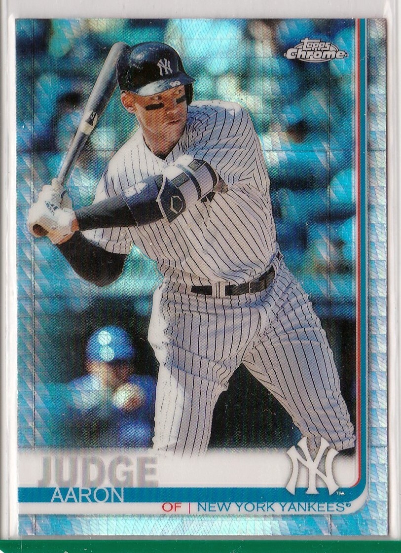 2019 Topps Chrome Baseball AARON JUDGE Prism Refractor Parallel #100 HOT!
