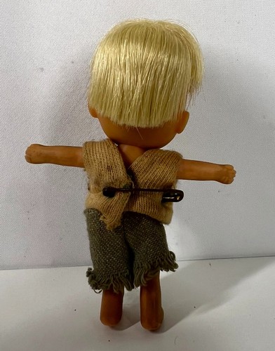 Vintage 1960's Liddle Kiddles - Howard Biff Boodle with Yellow Wagon - Picture 3 of 4