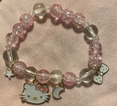 Ensemble de bijoux perle avec pendentif Hello Kitty • Enfant World