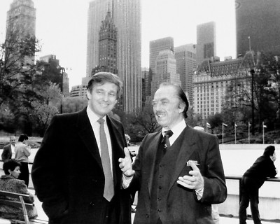 Donald J Trump & Fred Trump 8x10 Foto - Eisbahn im Central Park New York - 80