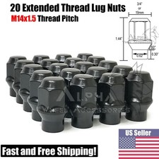 20 tuercas ET negras 14x1,5 para Jeep Grand Cherokee SRT8 Trackhawk 2011 en adelante