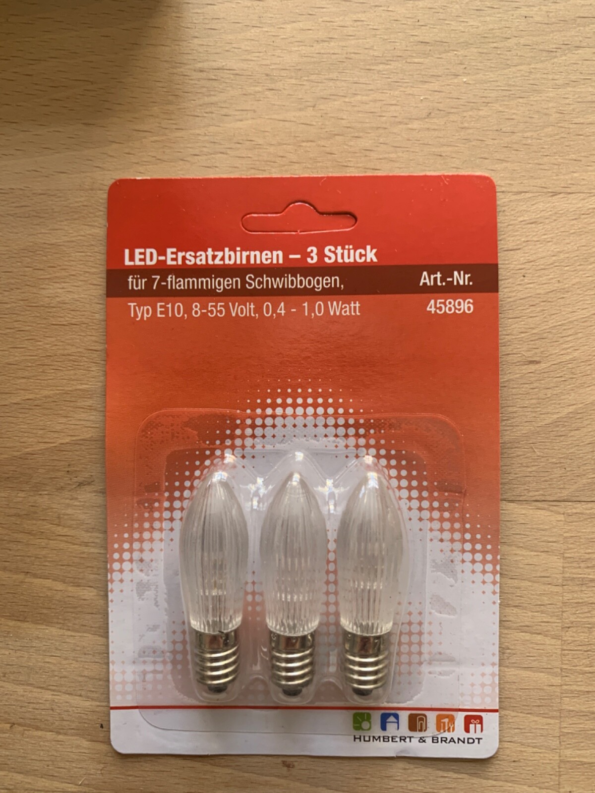 4 Stück BrightArk E10 Kerzen-Glühbirnen Flackernd – Warmweiß Mit Flammen-Effekt, 230V – Für Schwibbögen & Weihnachtsdeko