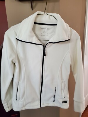 Calvin Klein Performance Womens Fleece Jacket White