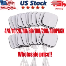 40 TENS Electrode Pads EMS Replacement Unit 7000 3000 2x2 Muscle Stimulator BULK