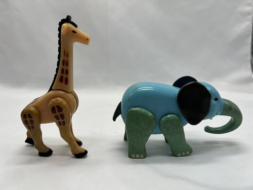 Vintage Playskool and Fisher Price Zoo Animals Plastic Wood Lot Of 6 - Picture 9 of 11