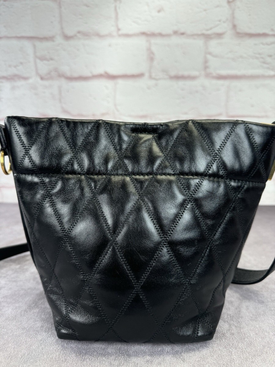 GIVENCHY Lambskin Quilted Mini GV Bucket Bag Black | eBay