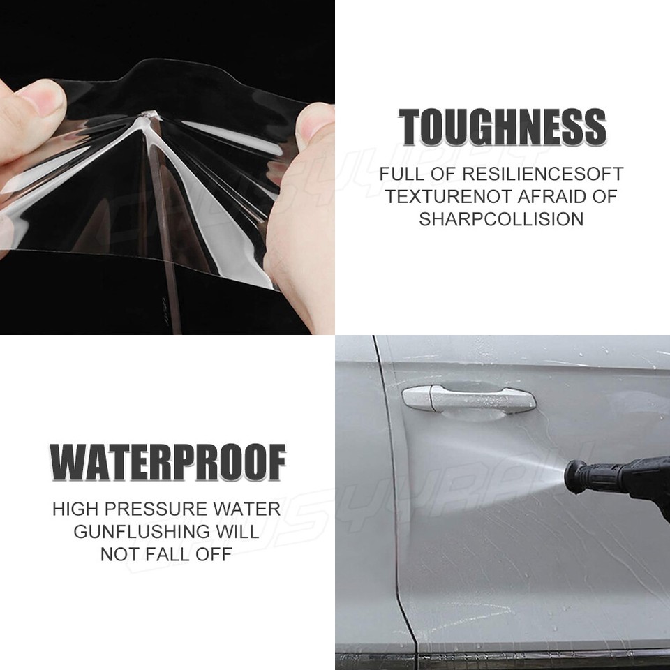 Transparent Vinyl Car Door Sill Scuff Cover Plate Stickers For Toyota