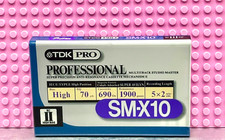 TDK  PRO SM-X   10   1997  USA  TYPE II   BLANK CASSETTE TAPE (1) (SEALED)