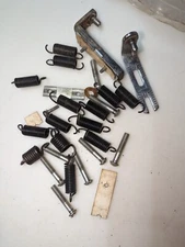 Vintage Unknown Mystery Tool Parts Hardware Set Lot USA Chrome Springs