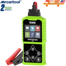 Car Battery Tester 12V 24V Battery Load Tester Charging Cranking Analyzer Tool