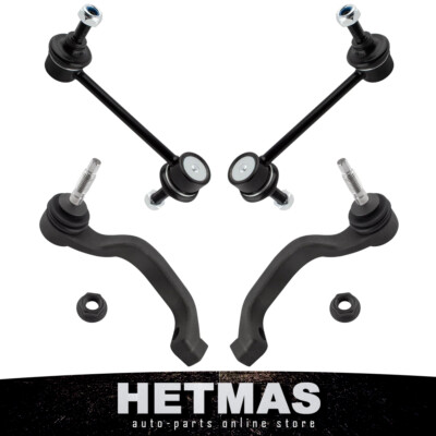 4PCS Front Outer Tie Rod End Kit For 2002-2005 Ford Thunderbird 00-06 Lincoln LS