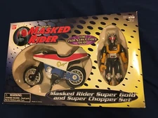 Saban's Masked Rider Super Gold & Super Chopper Set 1995 Bandai - RARE New