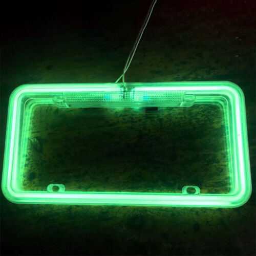 12V Car Neon License Frame LED Light Front Rear License Frame Holder Universal - Picture 5 of 16