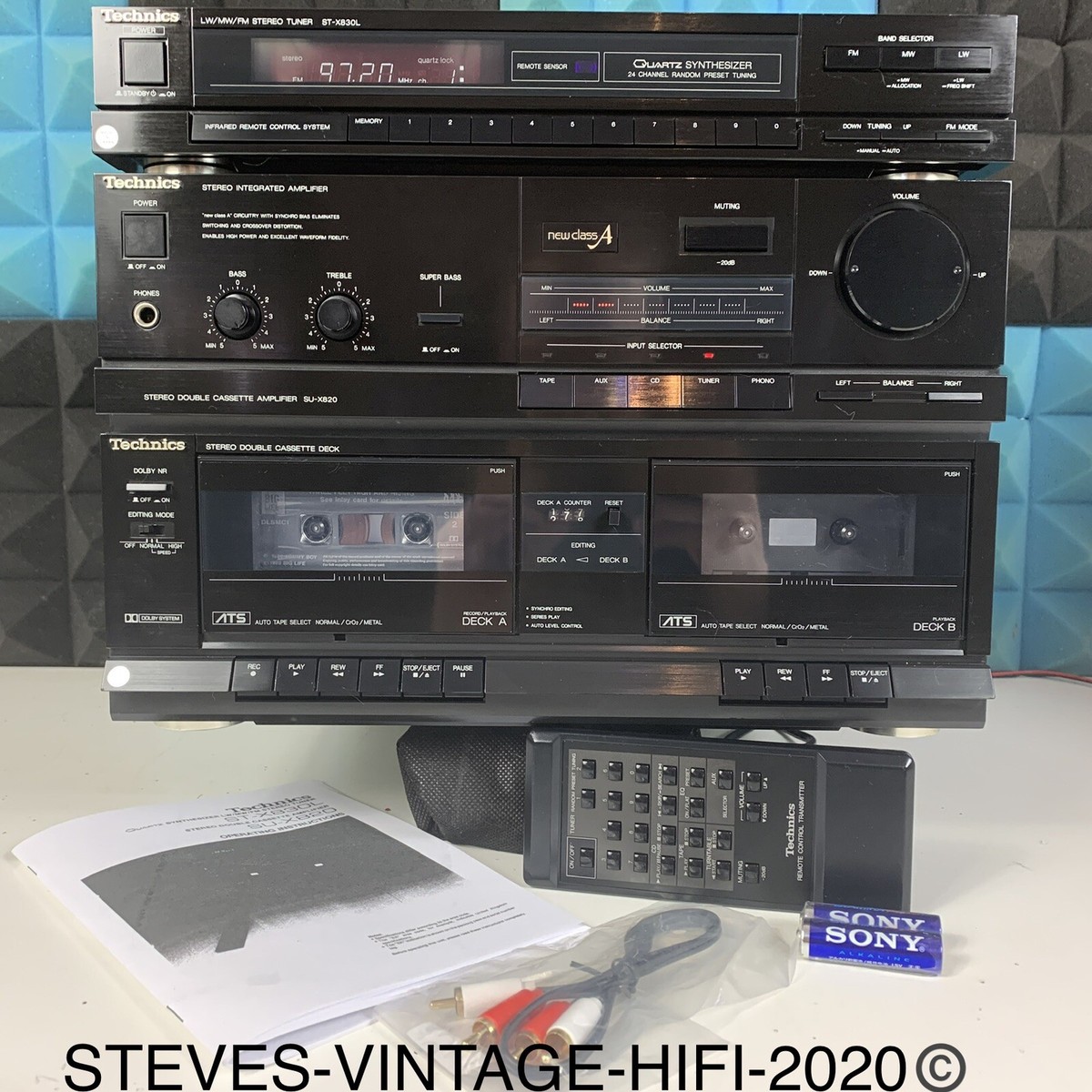 Technics SU-X820 Double Cassette Amplifier + ST-X830 LW/MW