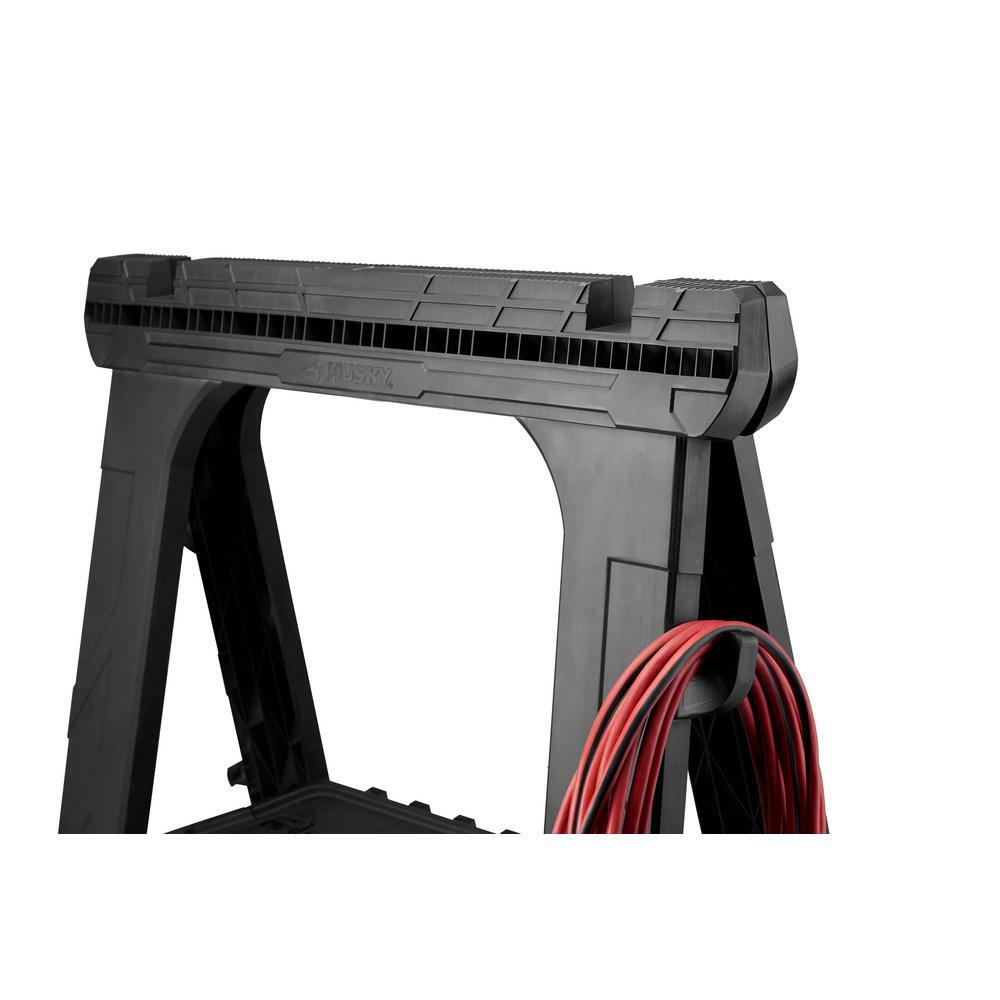 Husky Folding Sawhorse 28 Inch Saw 
