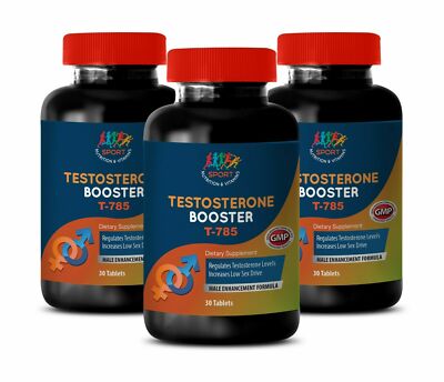 Maximum Muscle - Testosterone T785 - Guarana - Libido Booster - 3Bot 90Ct