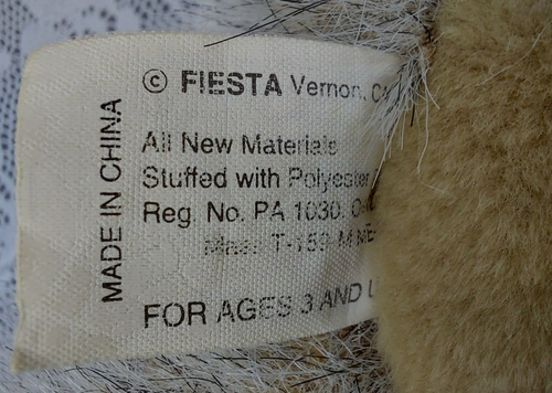 Fiesta Wolf Dog Realistic Laying Lying Grey Gray 16" Plush Stuffed Animal Toy - Picture 13 of 13
