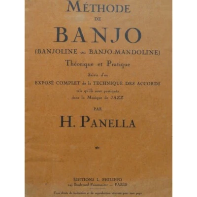 PANELLA H. Méthode de Banjo Banjoline Banjo-Mandoline - Photo 1/4