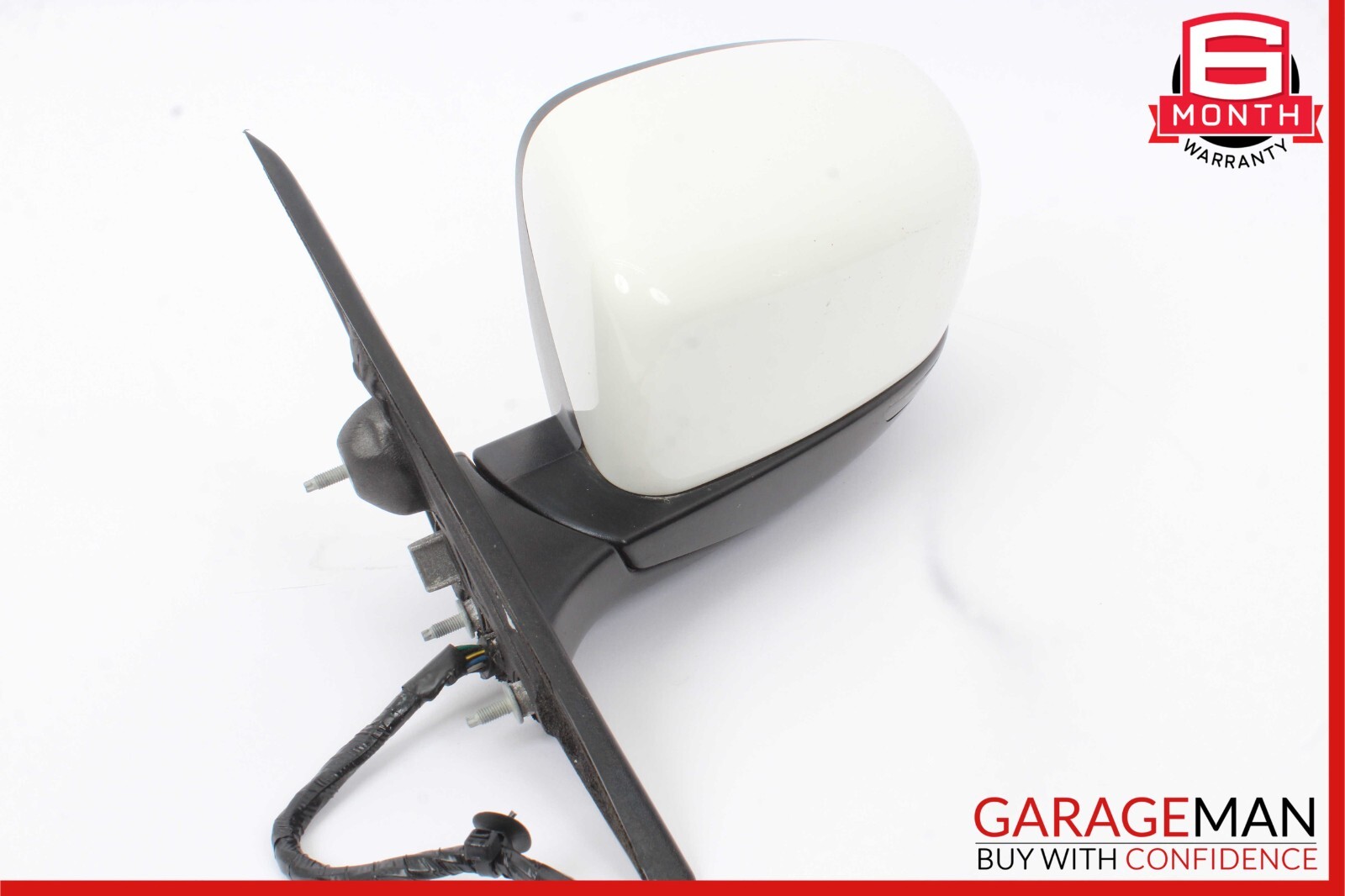 14-17 Maserati Ghibli Front Left Driver Side Mirror Door Rear View White