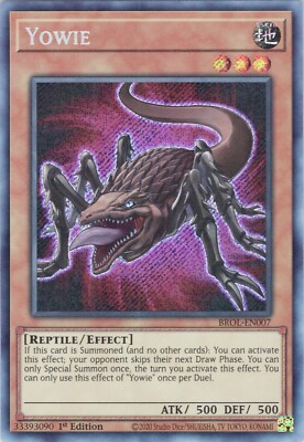 Yowie NM (#2) BROL 1st Brothers of Legend Yugioh | eBay