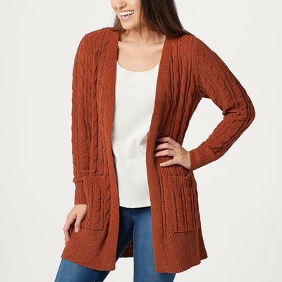 rust brown cardigan