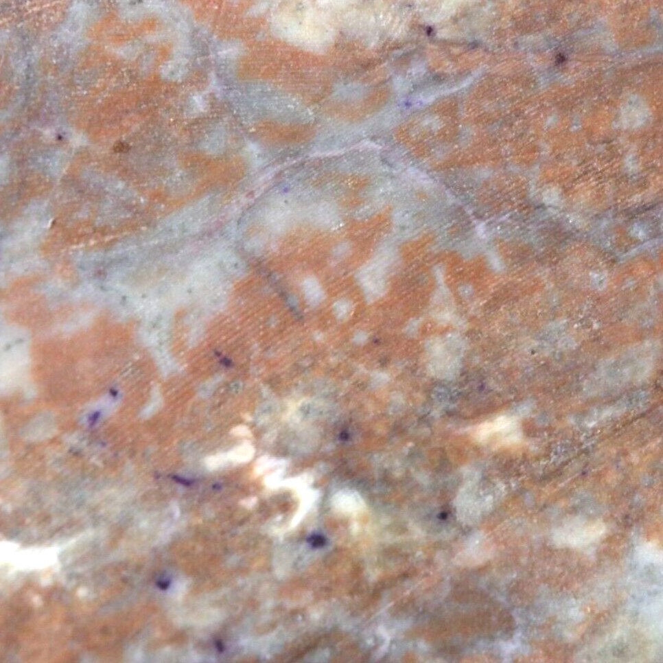 Vintage rectangular Leopard Jasper PENDANT set in… - image 8