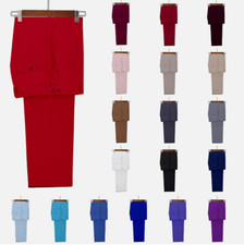 Business Mens Pants Trousers Formal Groom Tuxedo Party Prom Regualr Big Tall Fit