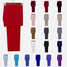 Business Mens Pants Trousers Formal Groom Tuxedo Party Prom Regualr Big Tall Fit