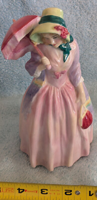 Royal Doulton HN 1402 Miss Demure Green RD Mark 8
