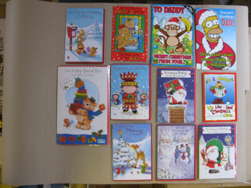 Christmas Cards Wife Brother Dad Santa Goddaughter Best Wishes Novelty Merry   - Picture 1 of 72