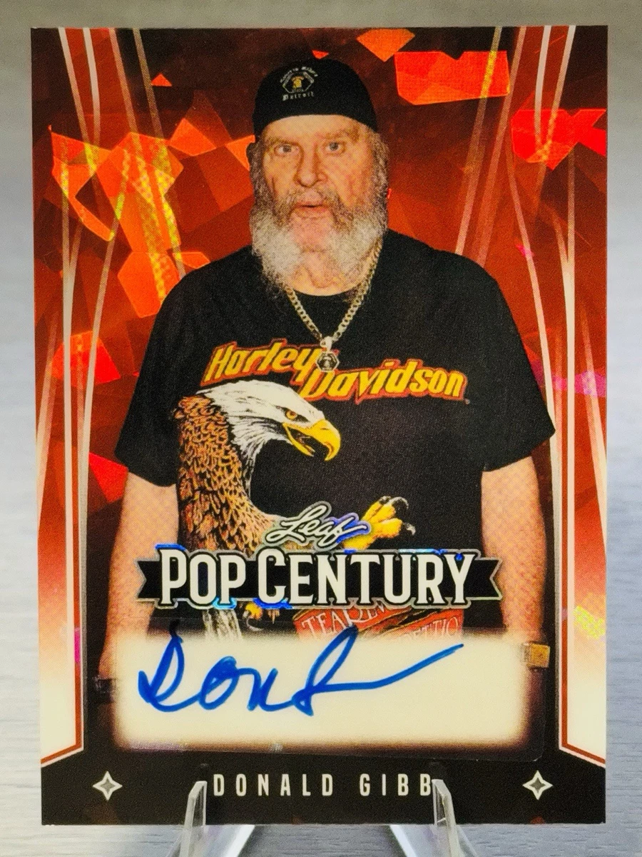 🍿🎬DONALD GIBB 2025 Leaf Metal Pop Century Red Cracked Ice Auto