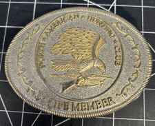 Vintage NAHC Life Member BELT BUCKLE North American Hunting Club