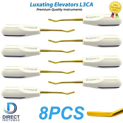 Dental Luxating Periotome L3CA Root Elevator Gold Tip PDL Extraction Tool