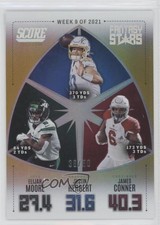 2022 Score Fantasy Stars Gold Zone 38/50 Elijah Moore James Conner #FS9 n0c