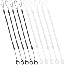 10 Pcs Silicone Pen Leash Lanyard Retractable Tether for Touchscreen Devices