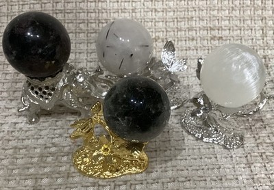Kristallkugel Sammlung x 4