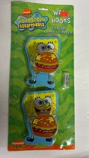 2003 SpongeBob SquarePants Wall Hanging Hooks Rare Nickelodeon Vintage Sealed