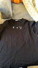 Off-White Men s M Black Crew Neck Short Sleev...