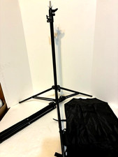2 Adjustable Lighting Tripod Stands- Collapsible- 78" Max Height w/ Case