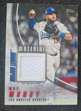 Max Muncy 2025 Topps Major League Material Relic Jersey Dodgers 