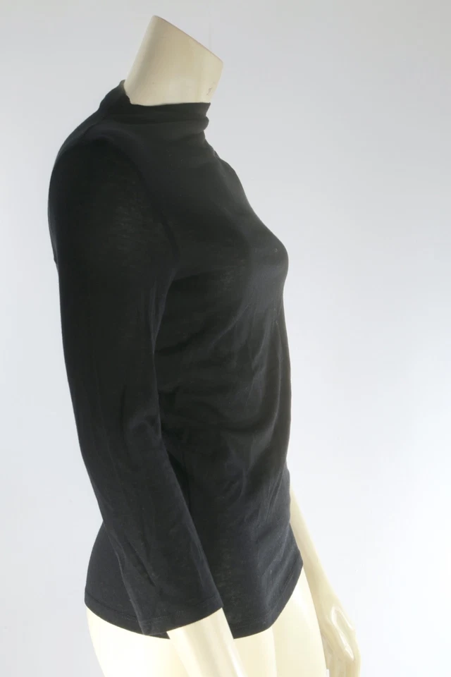 Vince Black Turtleneck 3/4 Sleeve Top Size M - Image 4 of 4